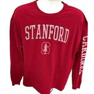 VICTORY STANFORD CARDINALS MENS X LARGE T SHIRT‎ RED LONG SLEEVE
